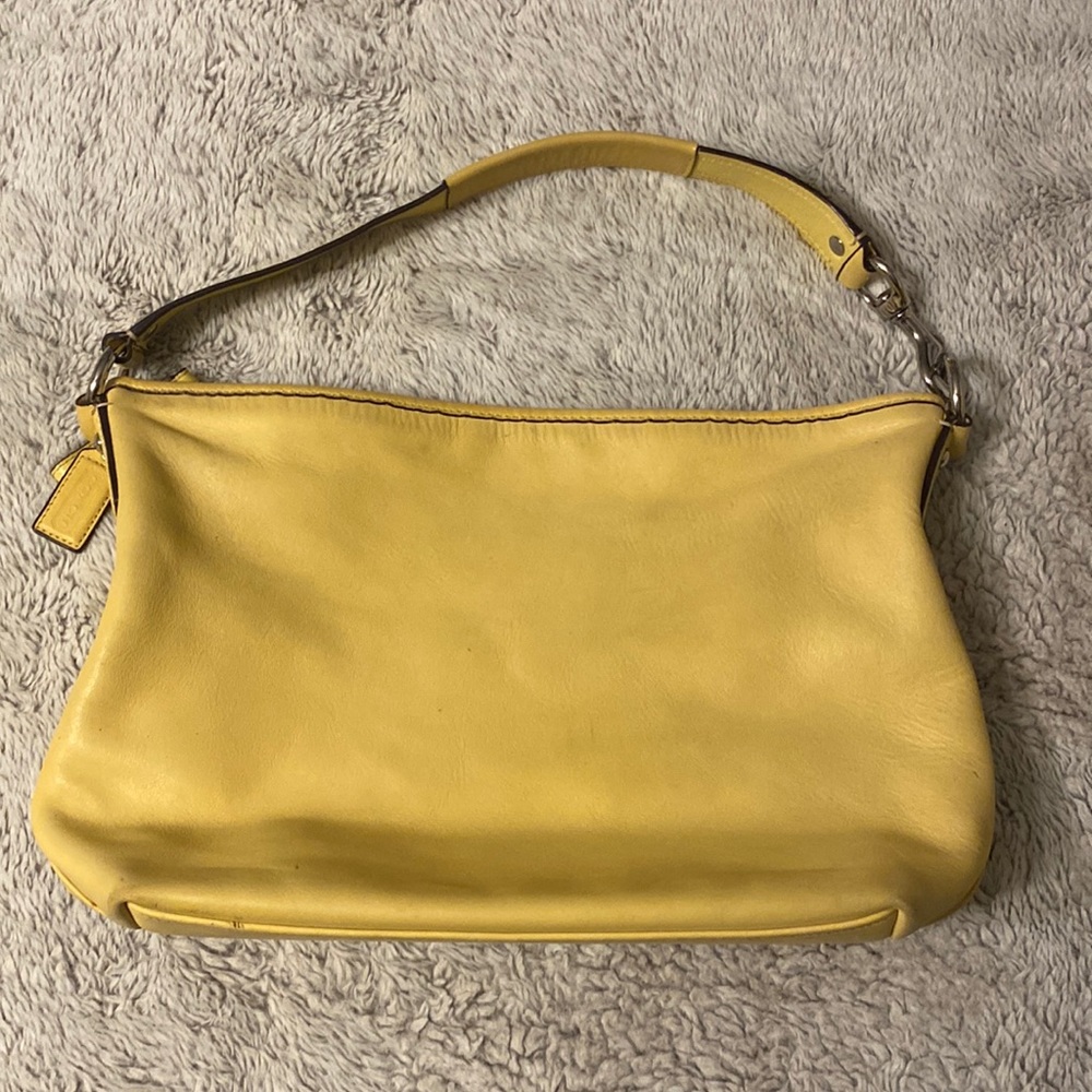 Yellow coach purse